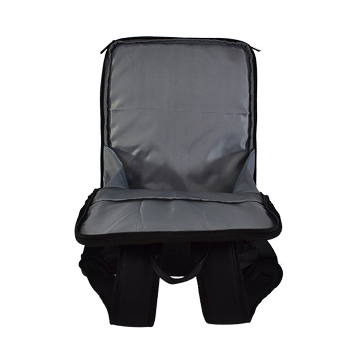 Custom OEM Black and White Color-Block Laptop Backpack product view 6