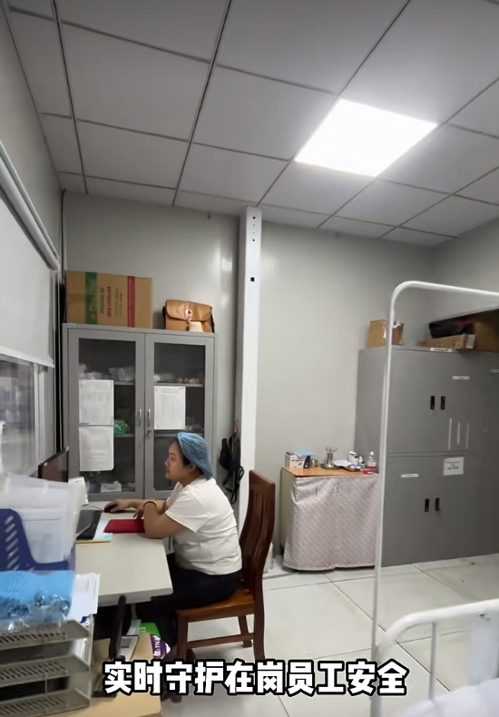 Designated staff member on duty in the Senda Vietnam factory medical room