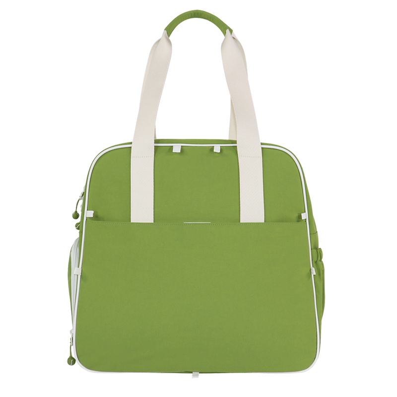 Detail view of recycled polyester padel tennis racket bag