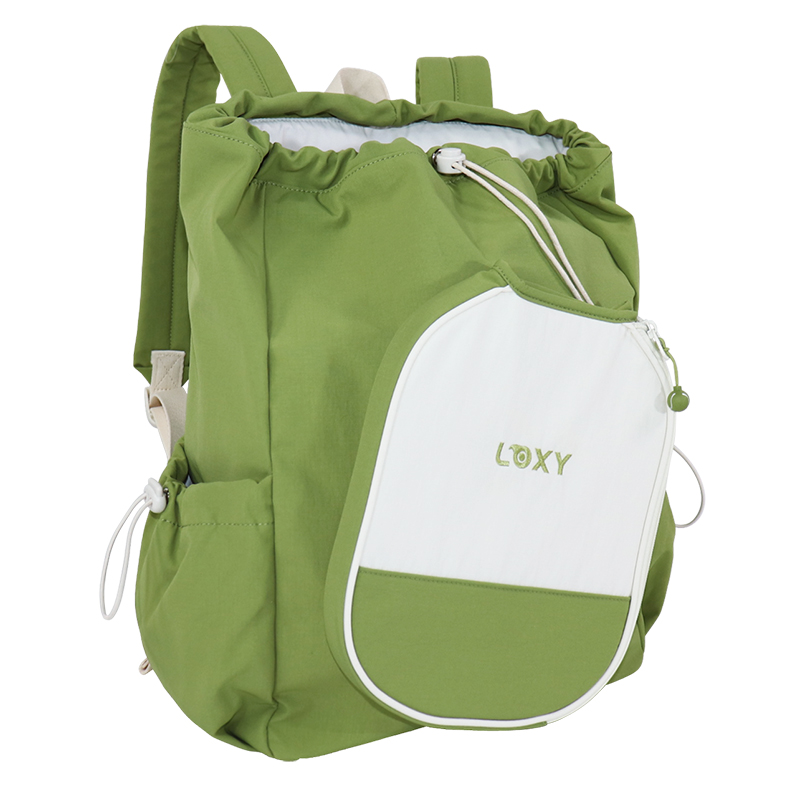 Product view 2 of Custom Recycled Polyester Tennis Racket Backpack with Drawstring Top