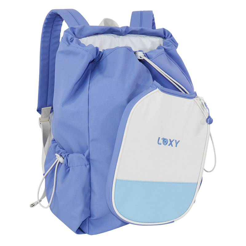 Product view 4 of Custom Recycled Polyester Tennis Racket Backpack with Drawstring Top