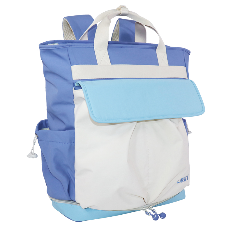 Product view 3 of Custom Recycled Polyester Tennis Backpack Tote with Bottom Shoe Compartment