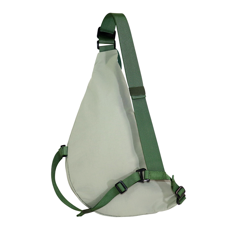 Product view 4 of Custom Recycled Polyester Sling Chest Bag with Front Zip Pocket