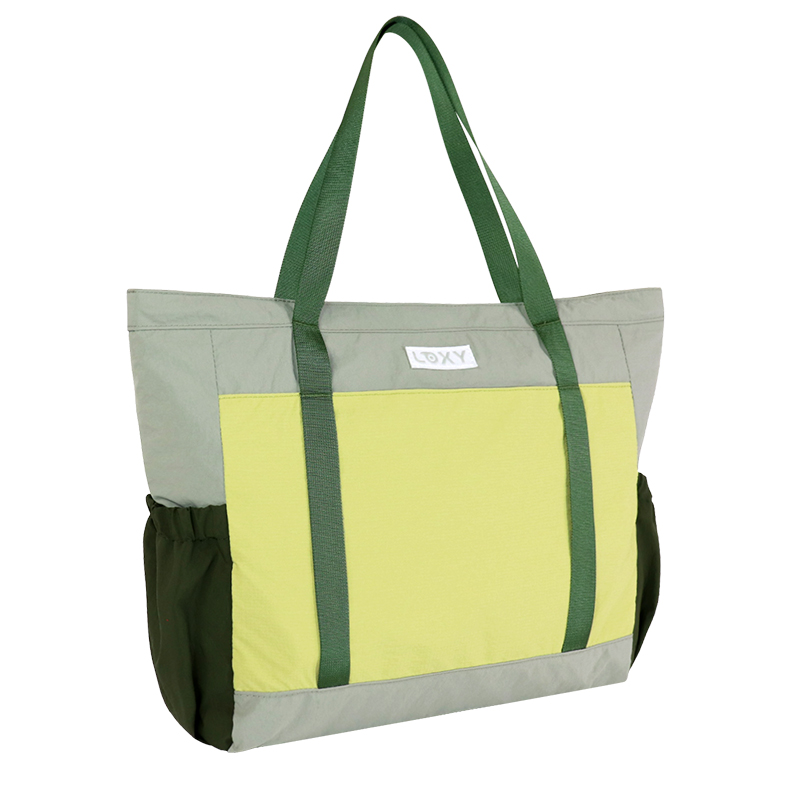 Product view 3 of Custom Recycled Polyester Large Sports Tote Bag with Side Bottle Pockets