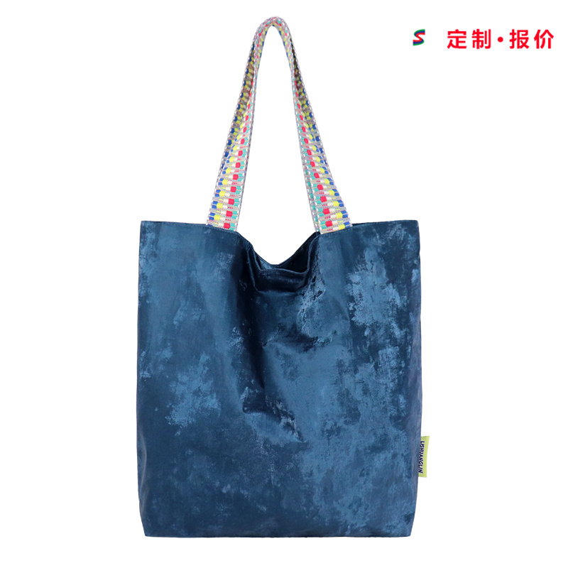 Custom Tyvek Tote Bag with Braided Handles SLH25-001