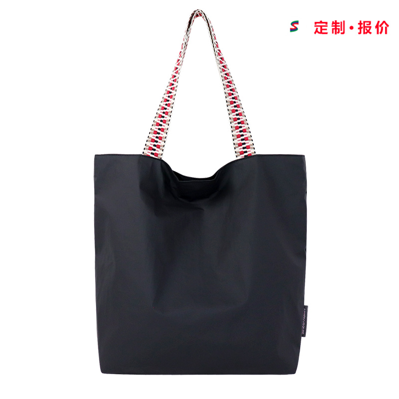 Custom Tyvek Tote Bag with Braided Handles SLH25-001 product view 2