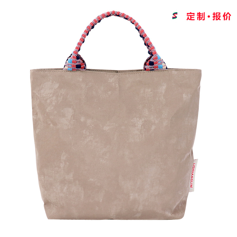 Custom Tyvek Shoulder Tote Bag with Braided Strap SLH25-002 product view 3