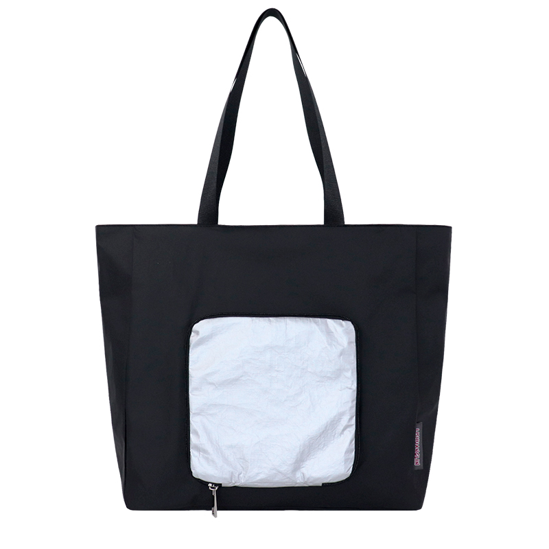 Custom Foldable Tyvek Tote Bag with Front Zip Pocket SLH25-004 product view 3