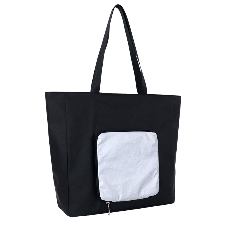 Custom Foldable Tyvek Tote Bag with Front Zip Pocket SLH25-004 product view 4