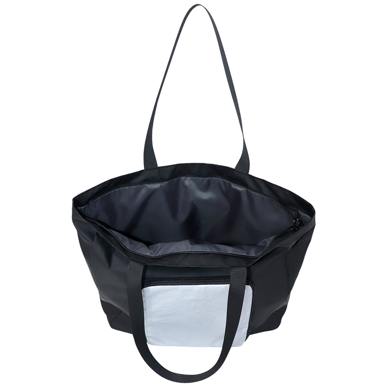Custom Foldable Tyvek Tote Bag with Front Zip Pocket SLH25-004 product view 6