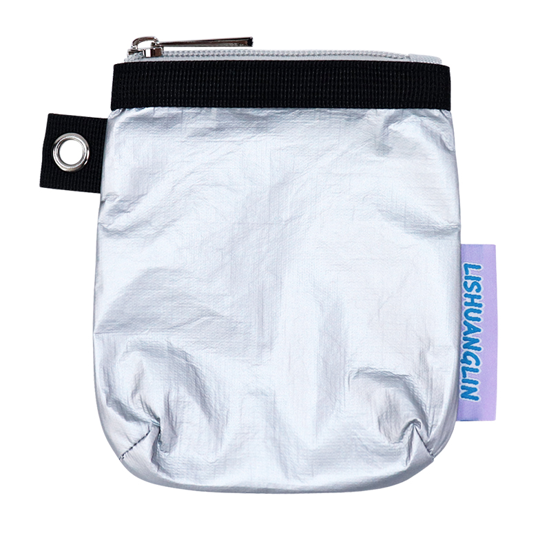 Custom Tyvek Zip Pouch with Grommet Tab SLH25-005 product view 5