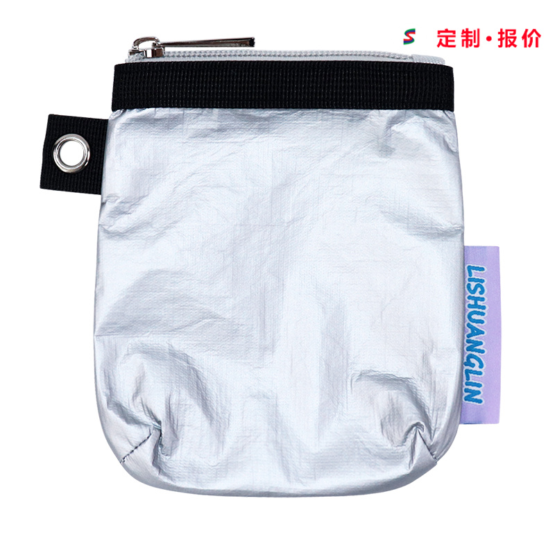 Custom Tyvek Zip Pouch with Grommet Tab SLH25-005 product view 2