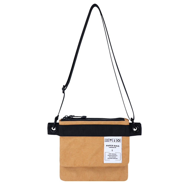 Custom Washable Kraft Paper Crossbody Bag SLH25-019Y product view 2