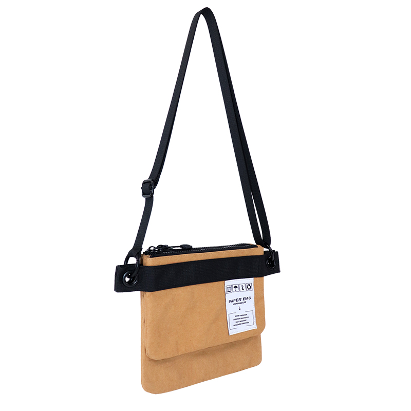 Custom Washable Kraft Paper Crossbody Bag SLH25-019Y product view 3