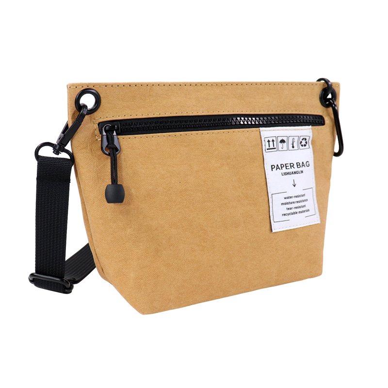 Custom Washable Kraft Paper Crossbody Organizer Pouch SLH25-022Y product view 4