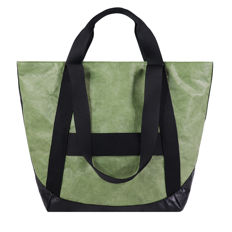 Back or side view of Custom Crinkled Tyvek-Style Spunbond Polyethylene Backpack SLH26-015G