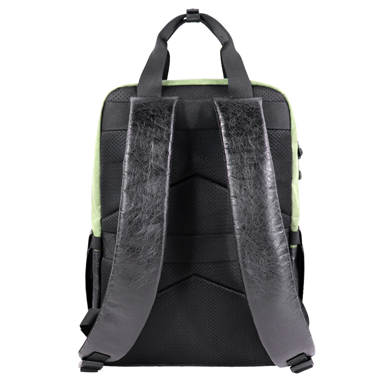 Back or side view of Custom Crinkled Tyvek-Style Spunbond Polyethylene Crossbody Pouch SLH26-017G