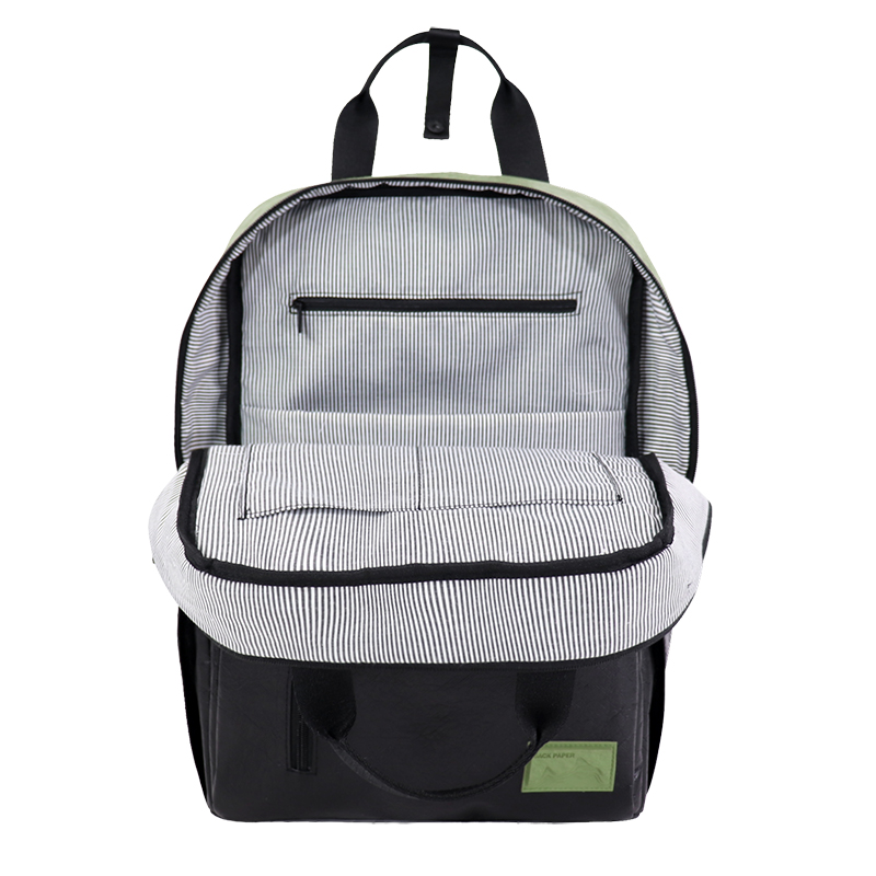 Detail view of Custom Crinkled Tyvek-Style Spunbond Polyethylene Crossbody Pouch SLH26-017G