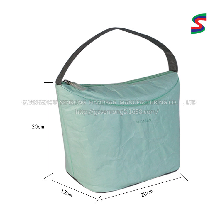 Custom Tyvek Shoulder Pouch with Zip Closure SRN17-010 product view 5