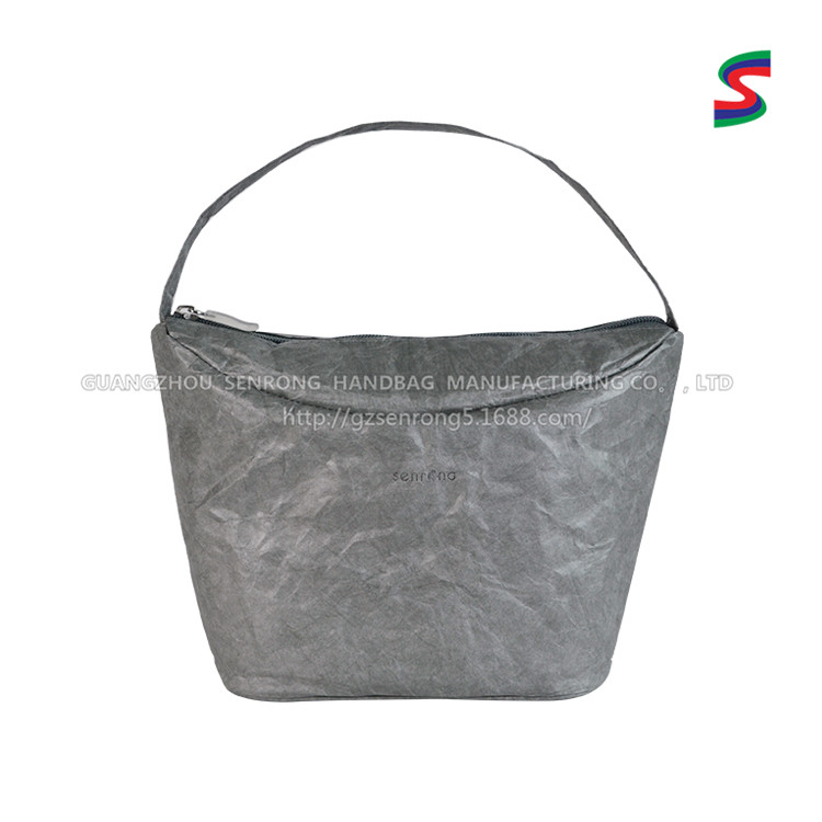 Custom Tyvek Shoulder Pouch with Zip Closure SRN17-010 product view 6