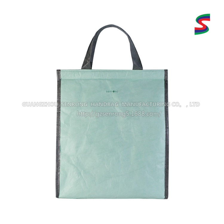 Custom Tyvek Structured Tote Bag with Short Handles SRN17-011