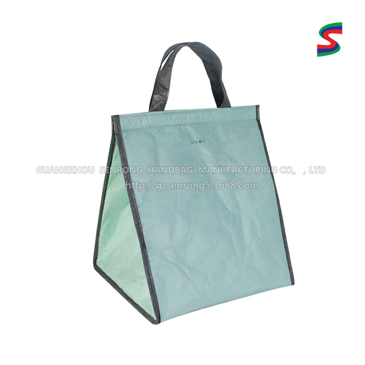 Custom Tyvek Structured Tote Bag with Short Handles SRN17-011 product view 2