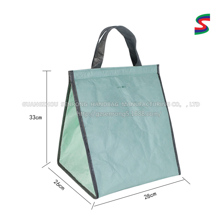 Custom Tyvek Structured Tote Bag with Short Handles SRN17-011 product view 5