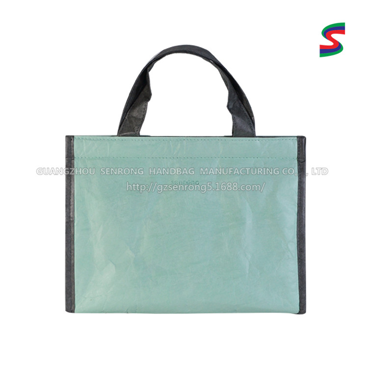 Custom Tyvek Flat Tote Bag with Short Handles SRN17-012