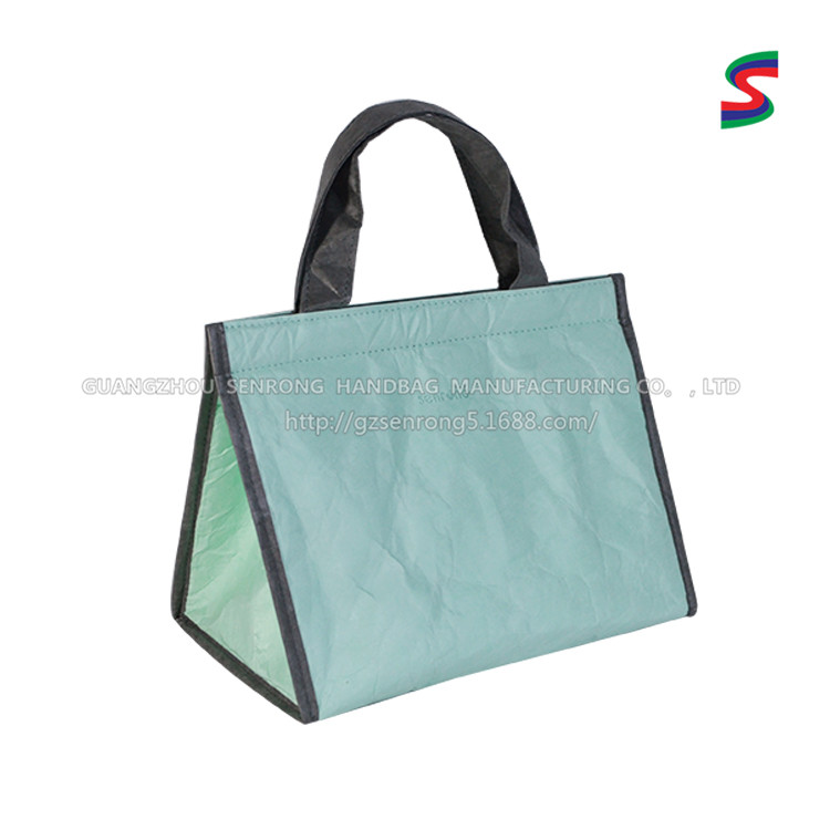 Custom Tyvek Flat Tote Bag with Short Handles SRN17-012 product view 2