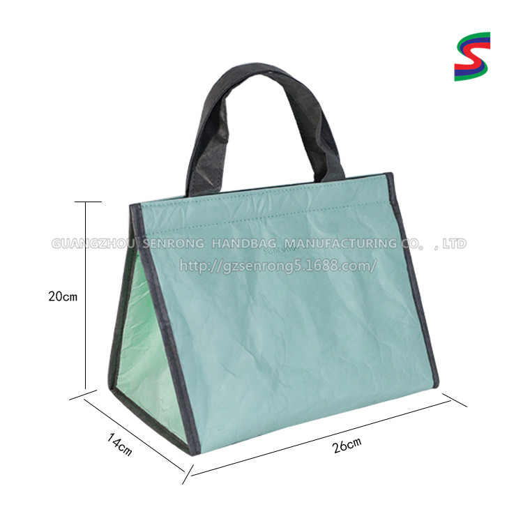 Custom Tyvek Flat Tote Bag with Short Handles SRN17-012 product view 5