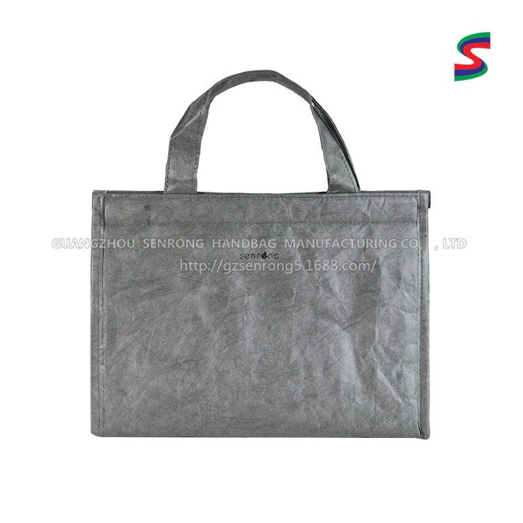 Custom Tyvek Flat Tote Bag with Short Handles SRN17-012 product view 6
