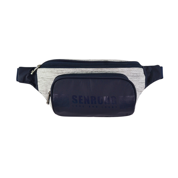 Custom Tyvek Waist Bag with Dual-Zip Front Pockets SRN18-026