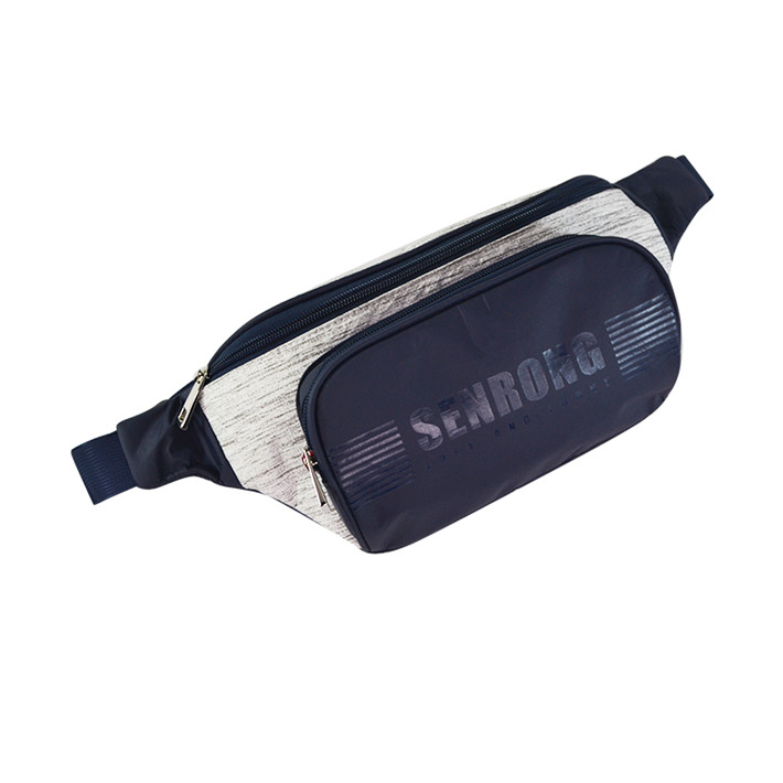 Custom Tyvek Waist Bag with Dual-Zip Front Pockets SRN18-026 product view 2