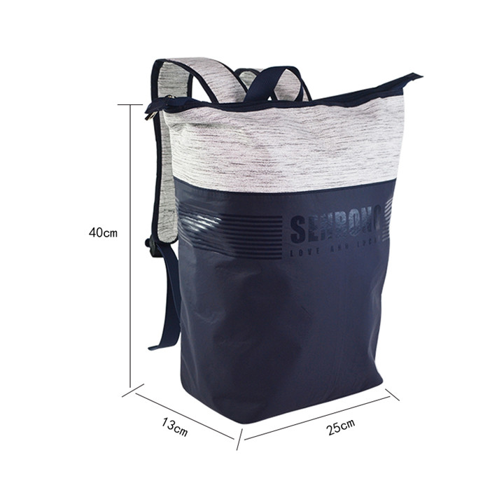 Custom Tyvek Convertible Backpack Tote with Zip Closure SRN18-027 product view 5