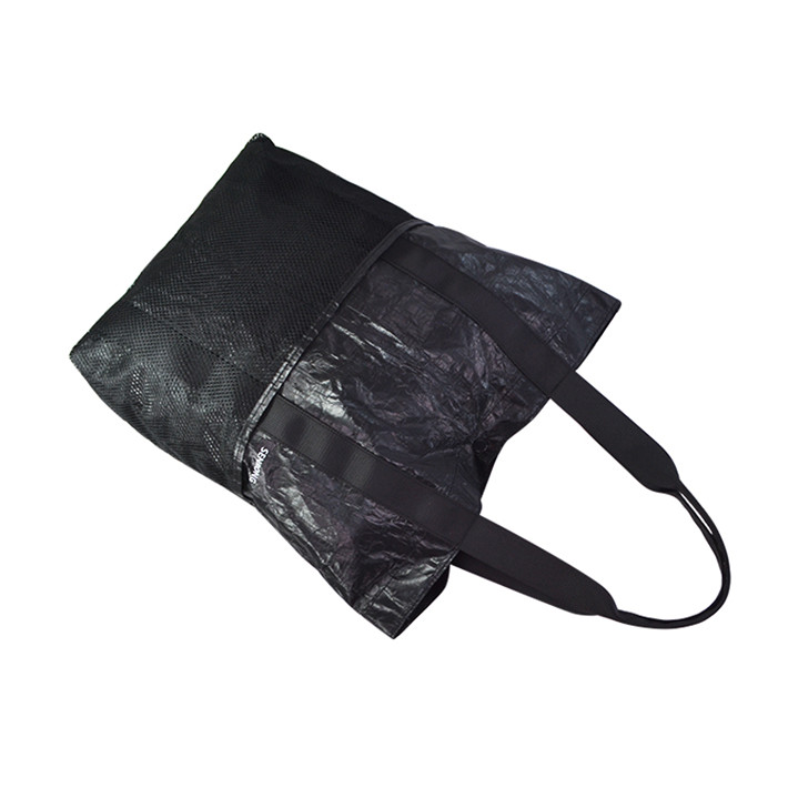 Custom Tyvek Tote Bag with Mesh Front Pocket SRN18-031 product view 4