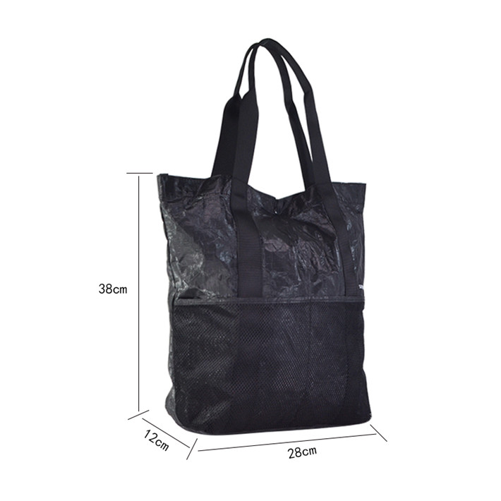 Custom Tyvek Tote Bag with Mesh Front Pocket SRN18-031 product view 6