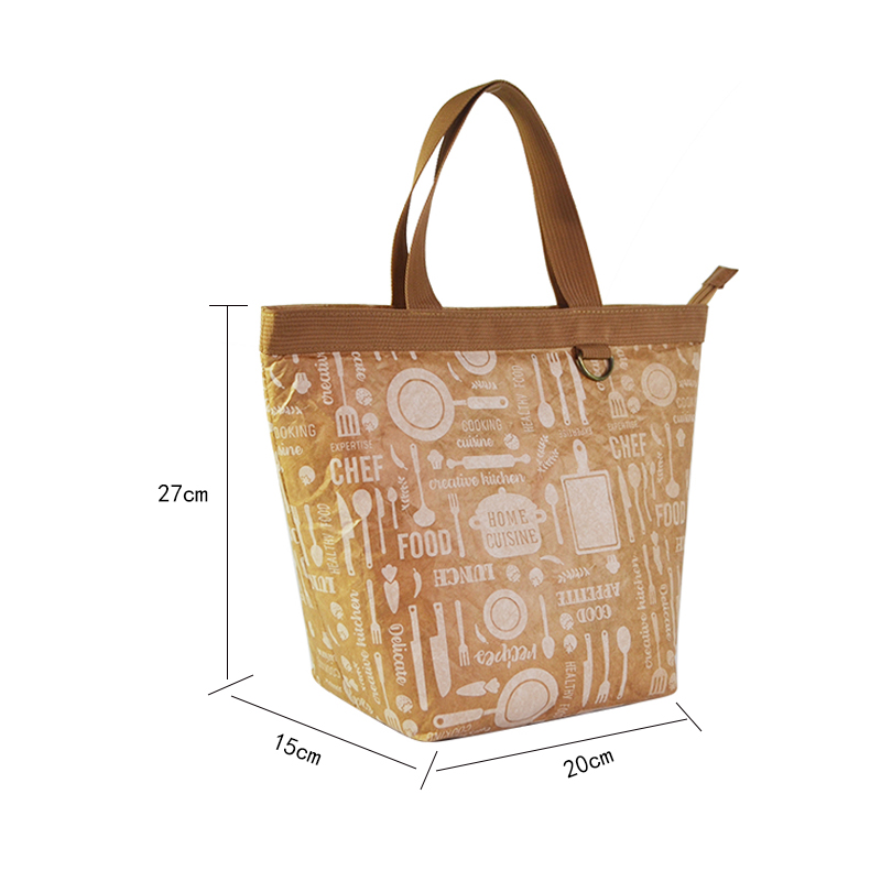 Custom Tyvek Carry Tote with Zipper Closure SRN18-075 product view 5