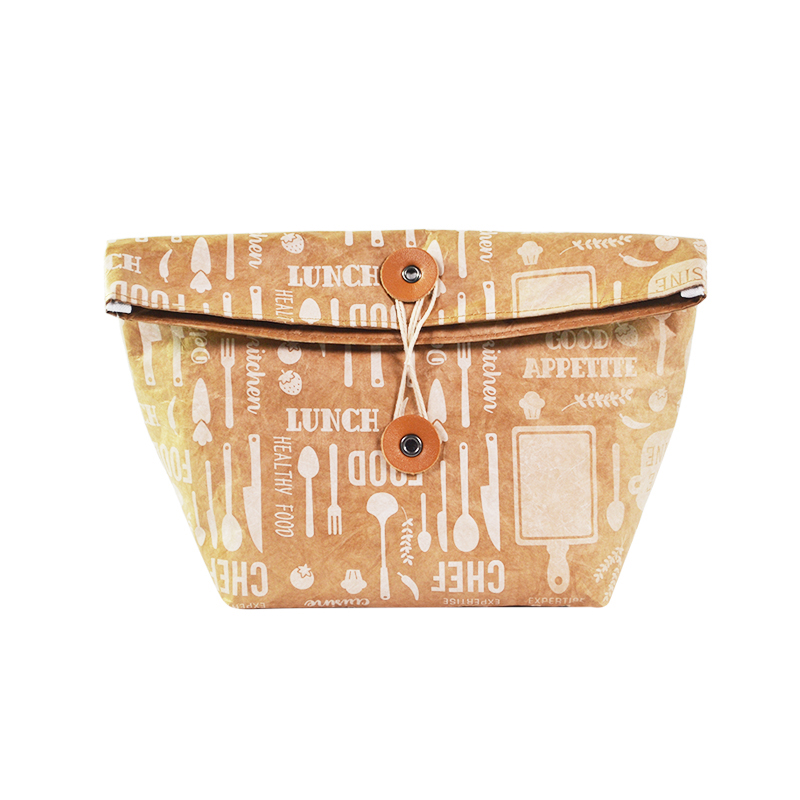 Custom Tyvek Fold-Over Pouch with Snap Closure SRN18-082