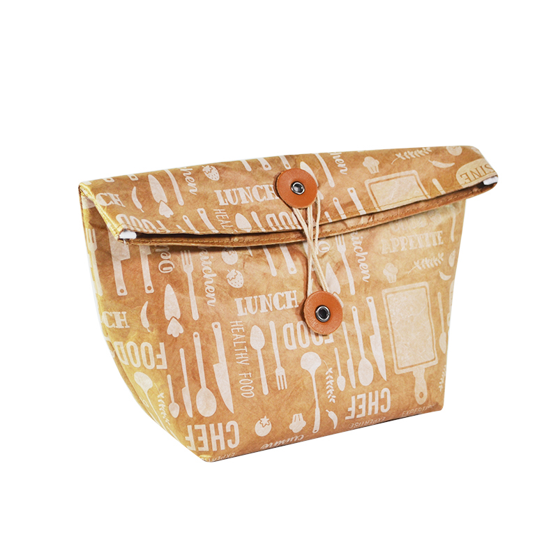 Custom Tyvek Fold-Over Pouch with Snap Closure SRN18-082 product view 2