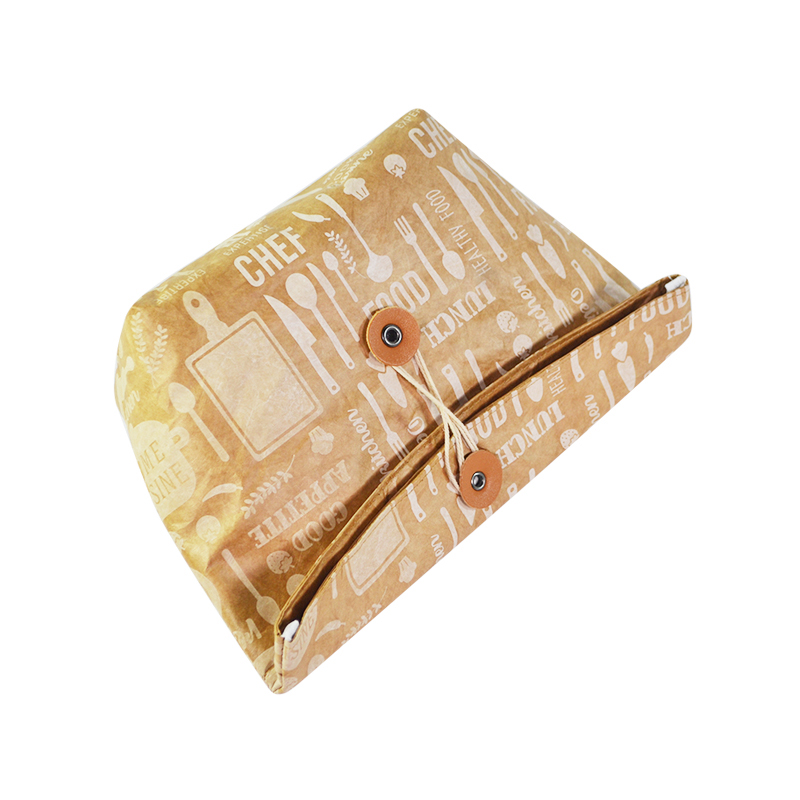 Custom Tyvek Fold-Over Pouch with Snap Closure SRN18-082 product view 4