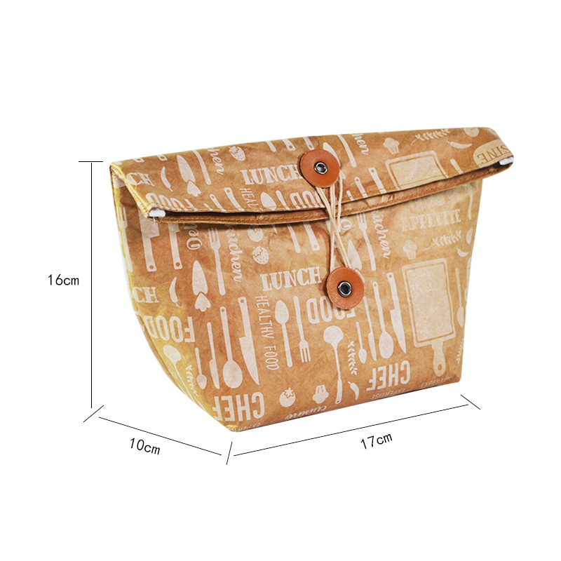 Custom Tyvek Fold-Over Pouch with Snap Closure SRN18-082 product view 5