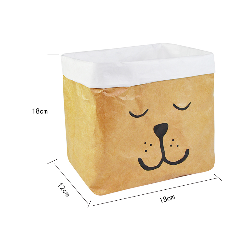 Custom Tyvek Storage Basket with Fold-Down Cuff SRN18-097 product view 5