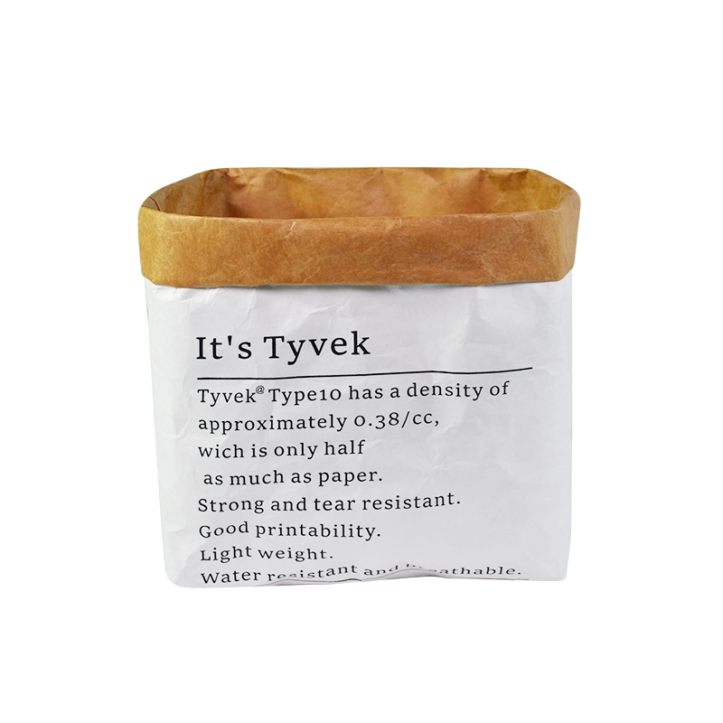 Custom Tyvek Storage Basket with Fold-Down Cuff SRN18-097 product view 6