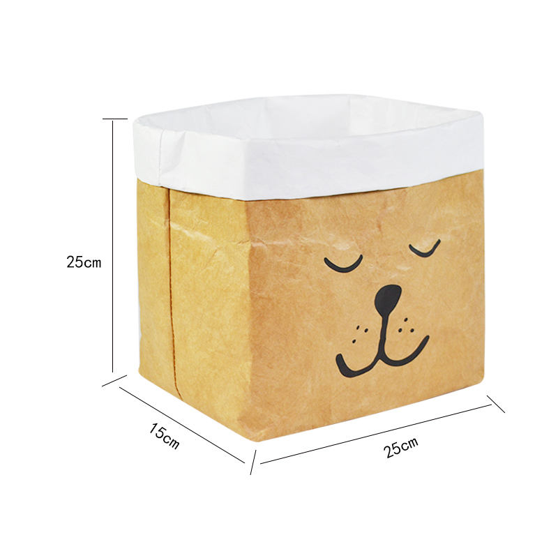 Custom Tyvek Square Storage Bin with Fold-Down Cuff SRN18-098 product view 5