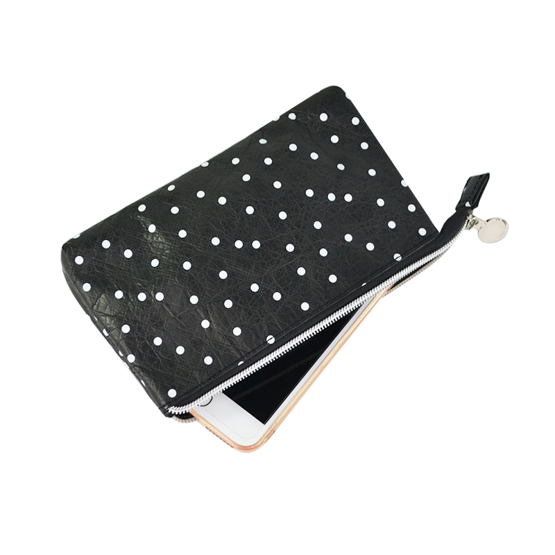 Custom Tyvek Zipper Pouch with Wrist Loop SRN18-104 product view 4