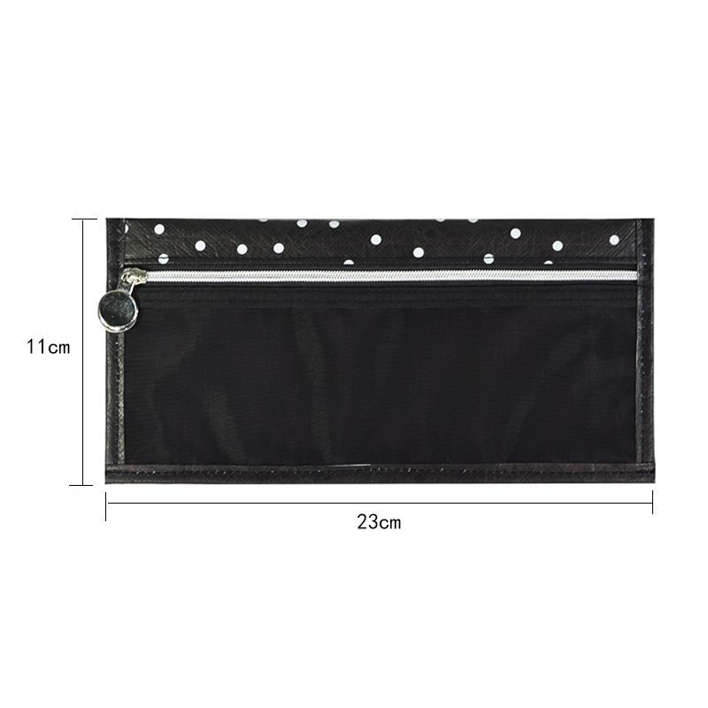 Custom Tyvek Zip Document Pouch with Mesh Front Panel SRN18-107 product view 5