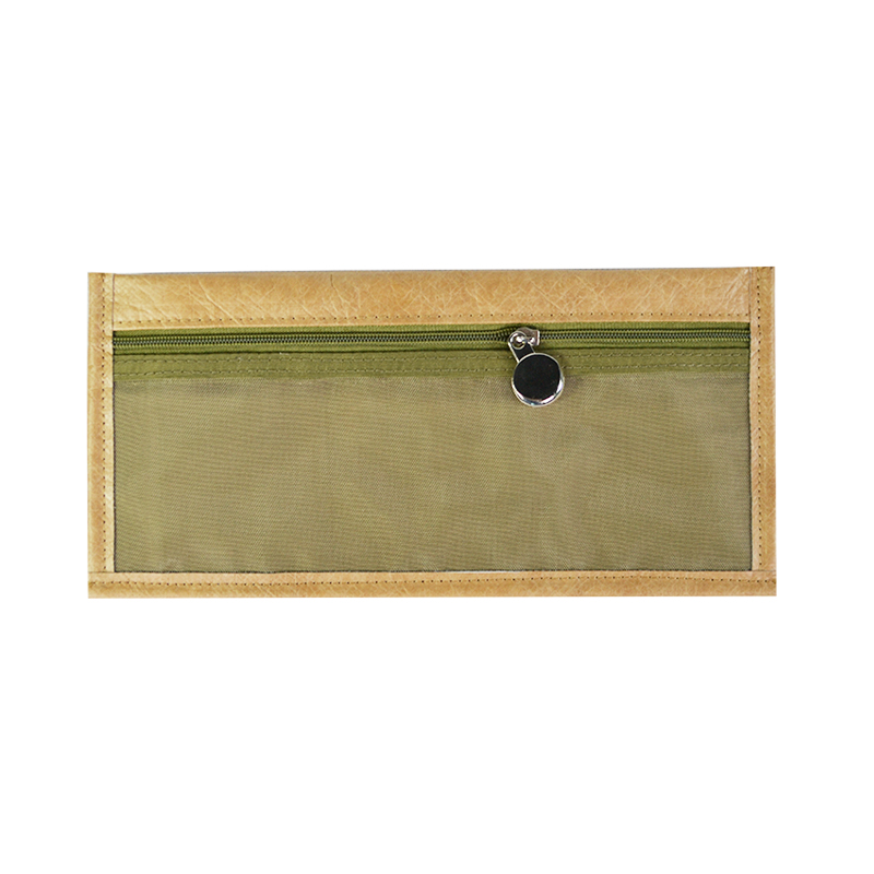 Custom Tyvek Zip Document Pouch with Mesh Front Panel SRN18-107 product view 6