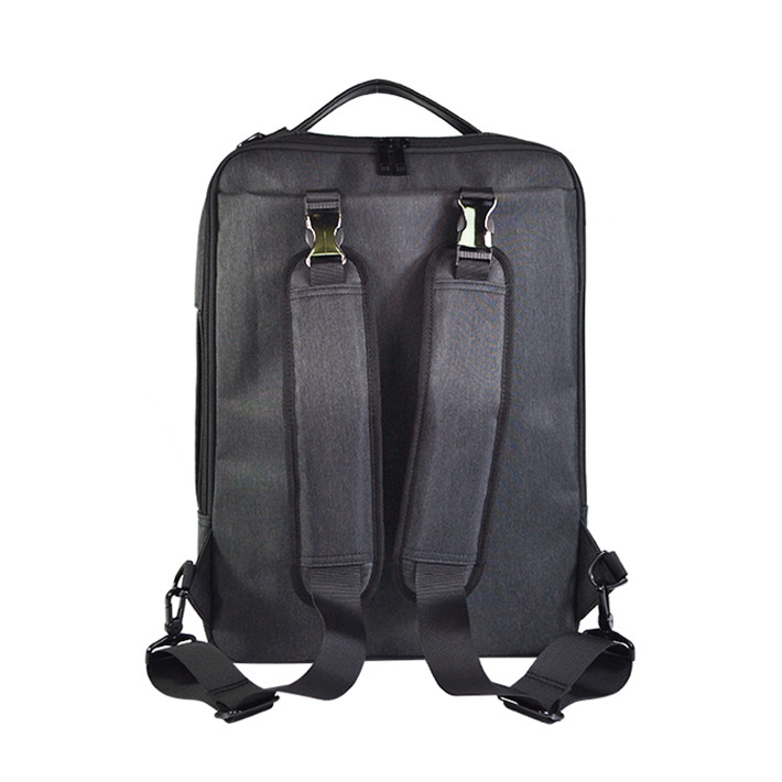 Custom Grey Minimalist Business Laptop Backpack SYN17-070 product view 3