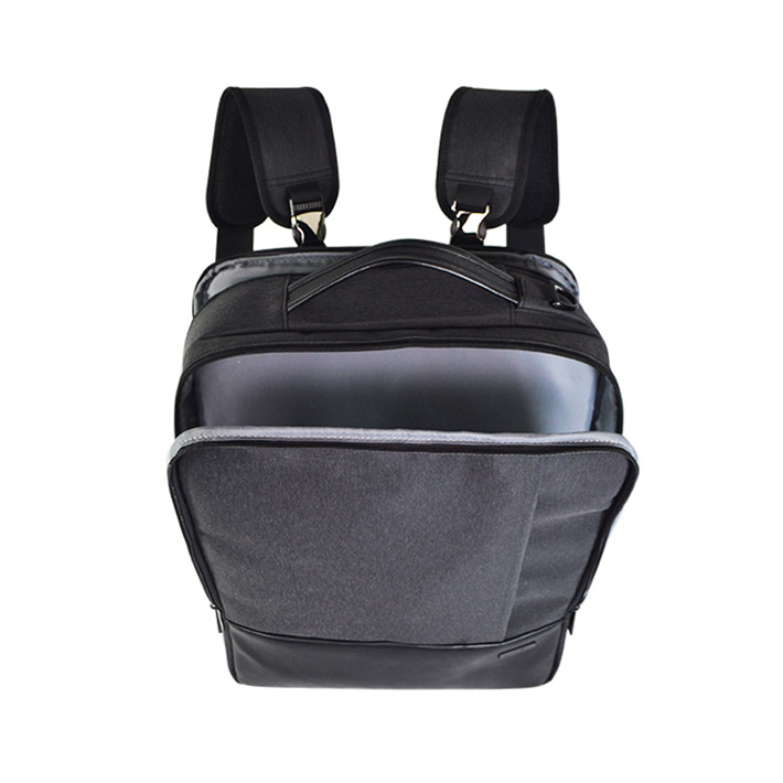 Custom Grey Minimalist Business Laptop Backpack SYN17-070 product view 6