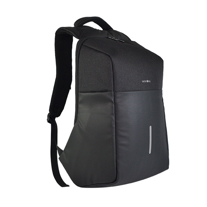 Custom Black Reflective Commuter Laptop Backpack SYN17-071 product view 2